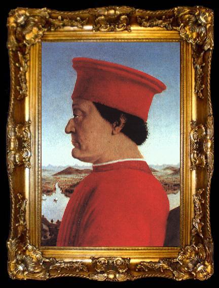 framed  Piero della Francesca The Duke of Urbino, ta009-2